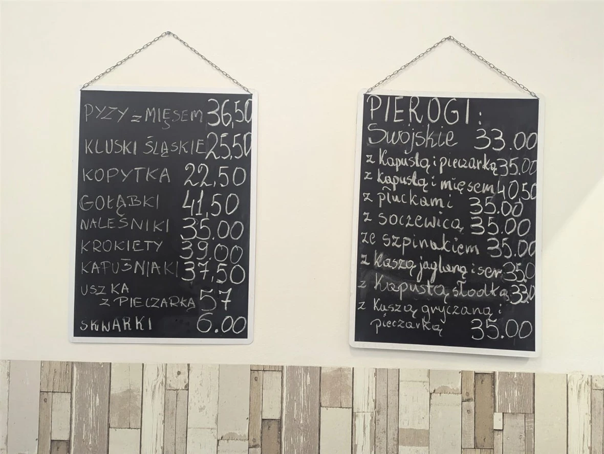 Menu strona 1