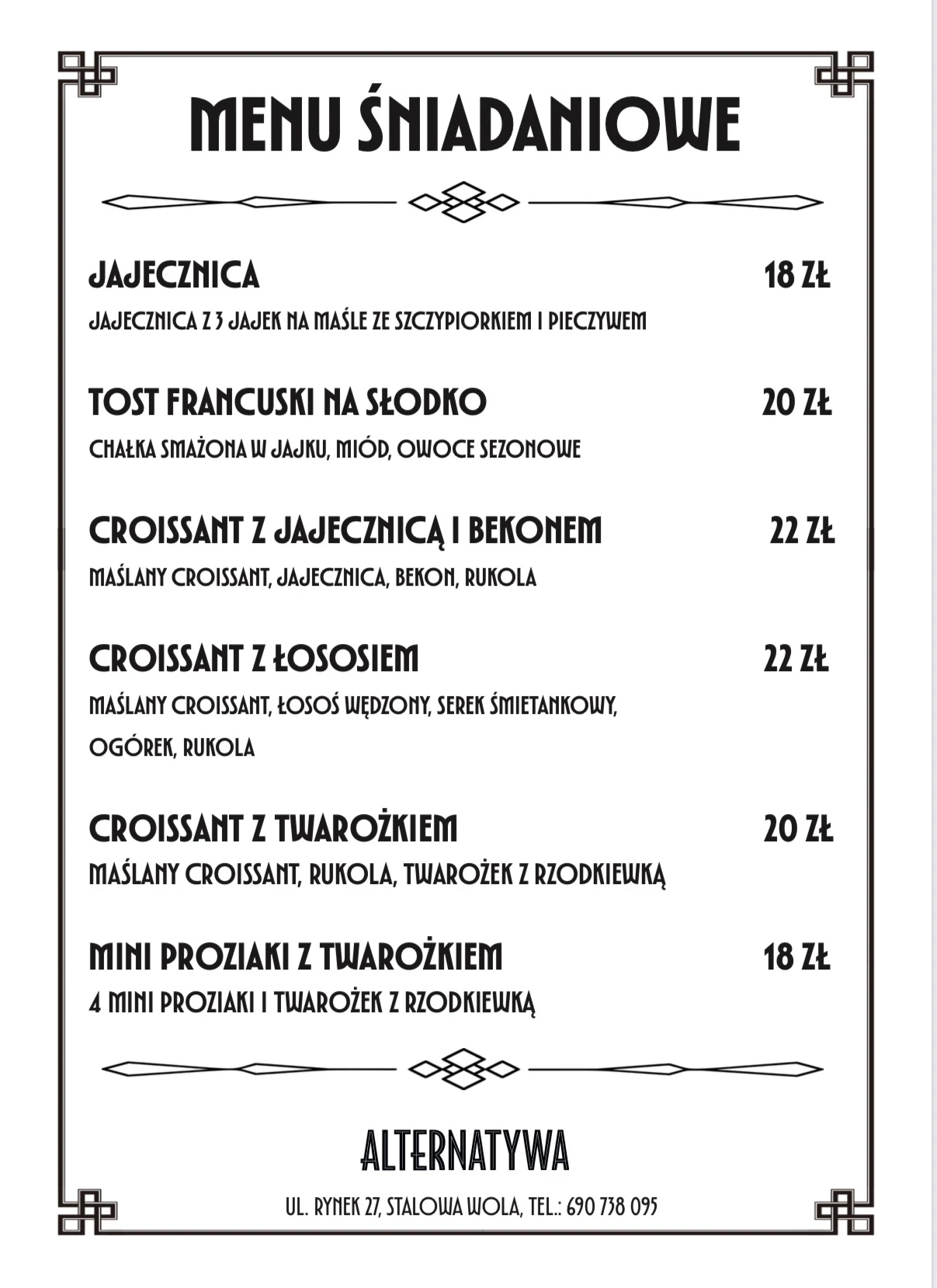 Menu strona 7