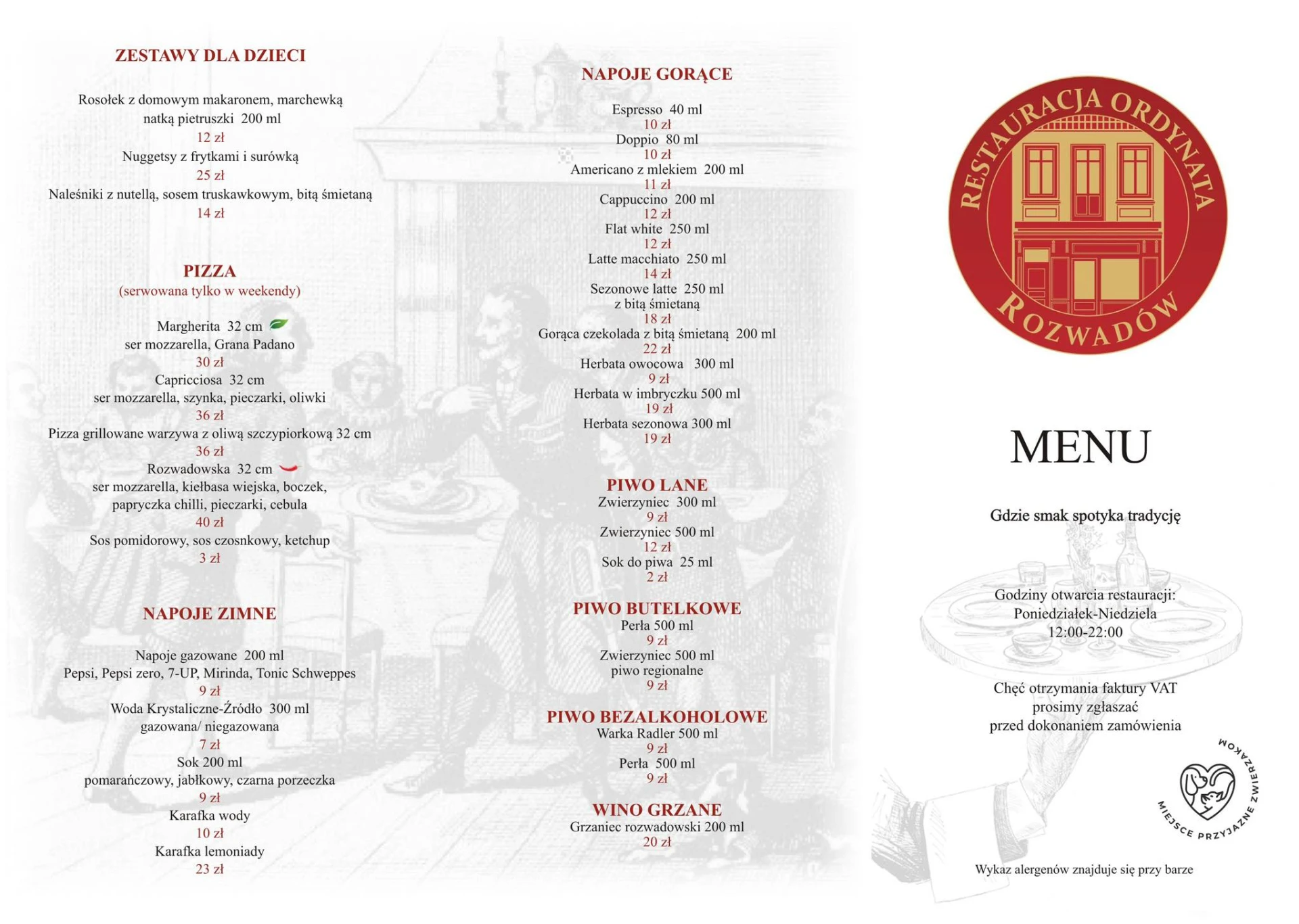 Menu strona 1