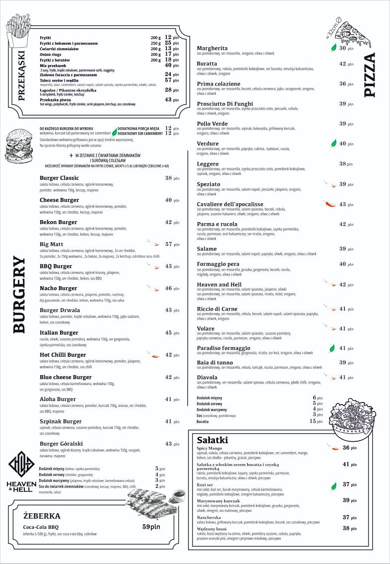 Menu strona 1