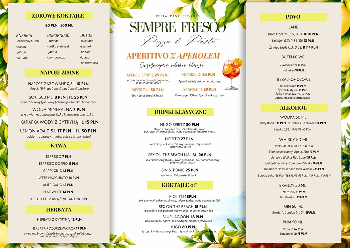 Menu strona 2