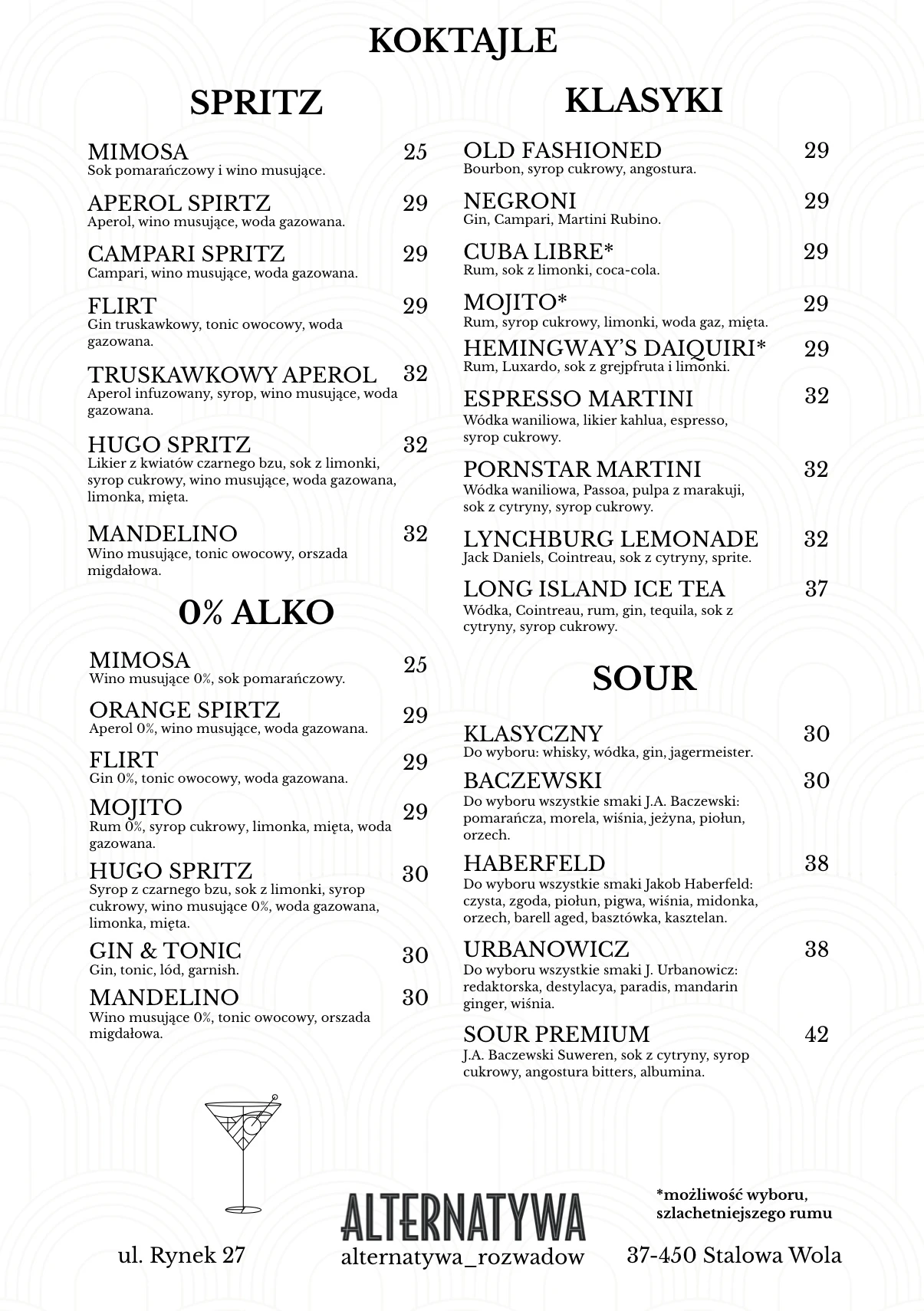 Menu strona 3