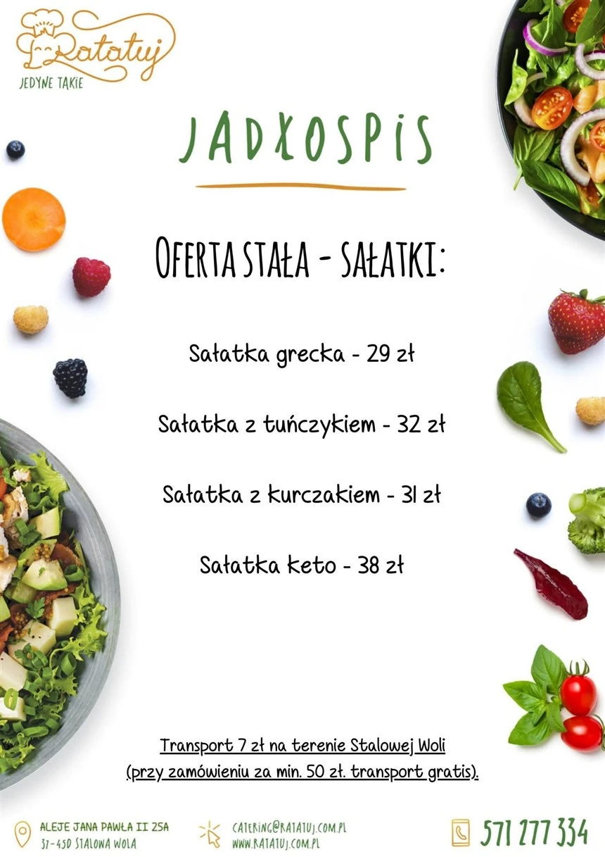 Menu strona 1