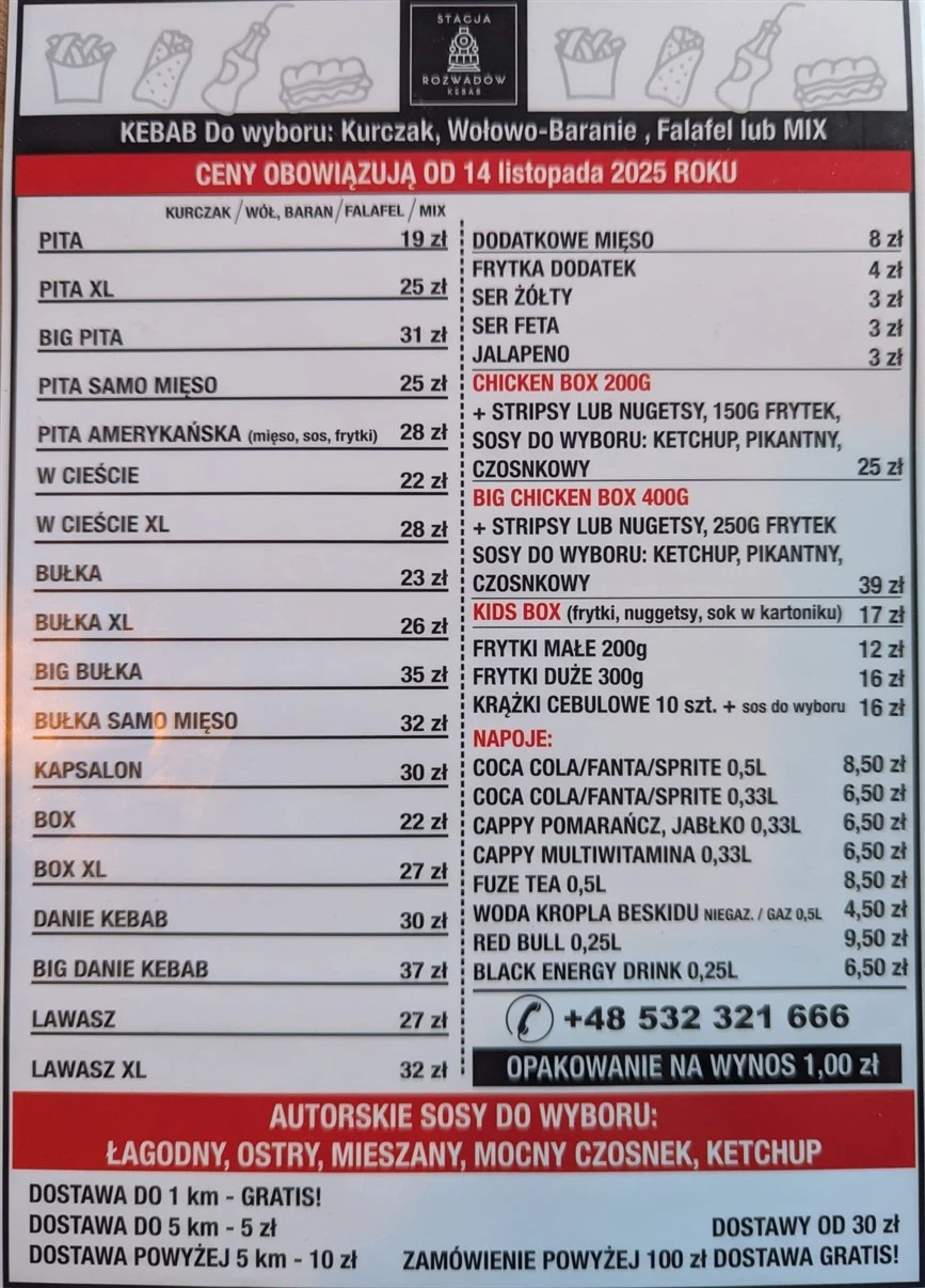 Menu strona 2