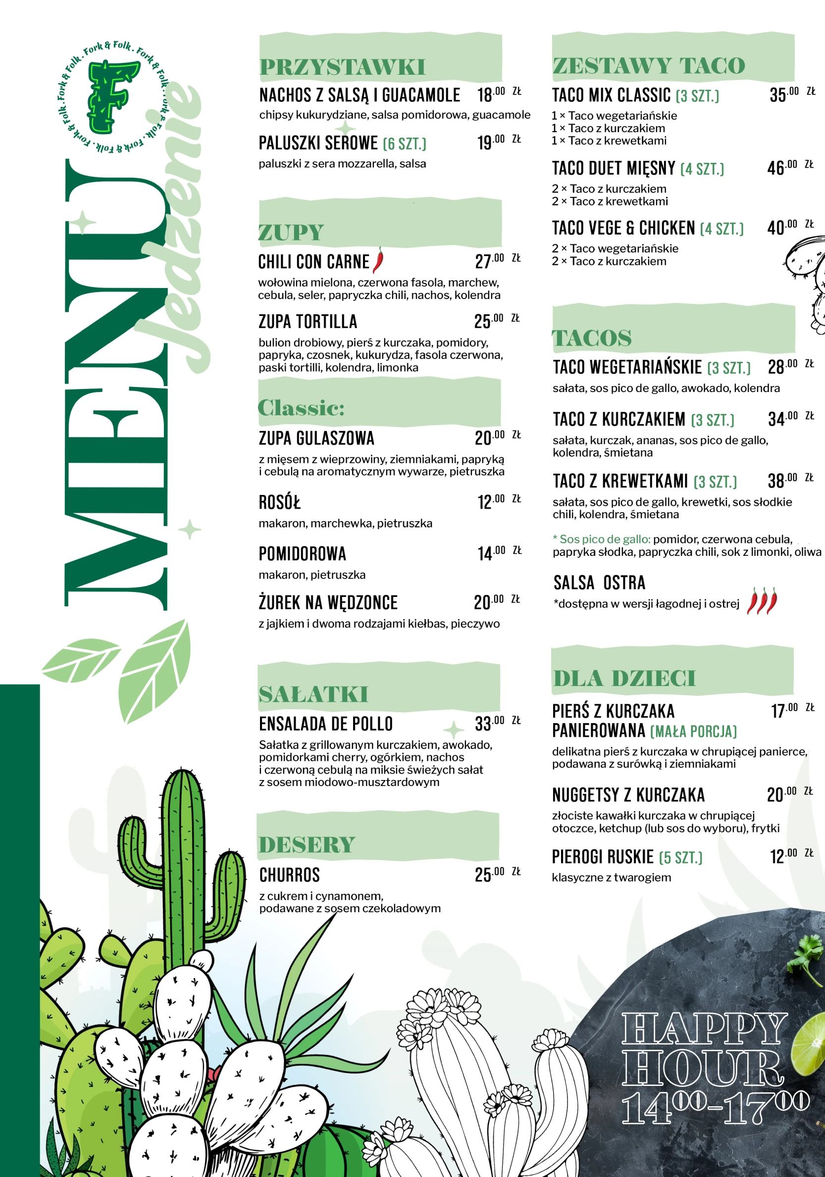 Menu strona 1